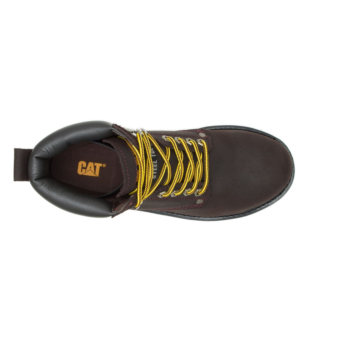 Bota Caterpillar Second Shift Chocolate Biqueira de Aço - rotaextrema